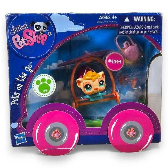 Hasbro Littlest Pet Shop #1844 Guinea Pig Pets On The Go COMPLETE LPS 2010 - Picture 1 of 14